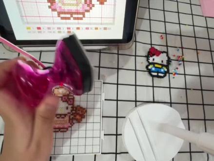 低功率小熨斗烫豆教程分享!性价比高#拼豆 #拼豆日常