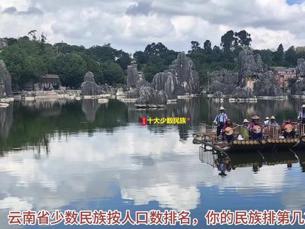云南省人数最多的十个少数民族 #地理知识 #地图 #云南地理