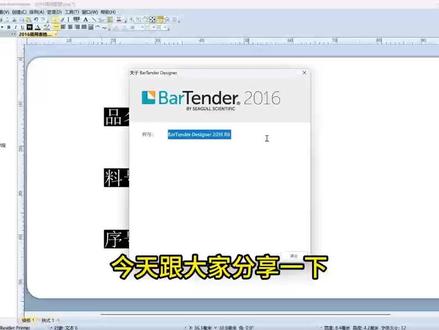BarTender使作教程Excel表格数据库关联方法 BarTender 2016专业版 2022自动化版 12.0企业版 使用教程 Excel表格数据库关联方法 实现数据批量打印 #条码软件 #标签打印机 #天宝碳带 #Bartender教程 #BarTender数据库