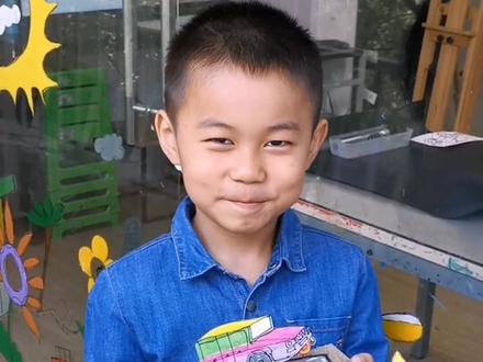 铁蛋的《沙漠赛车》@抖音小助手 @企业号小助手 #创意美术 #创意儿童美术 #创意 #画画 #教育