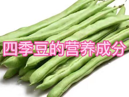 四季豆的营养成分 #吃出健康 #营养健康 #豆角 #健康食材