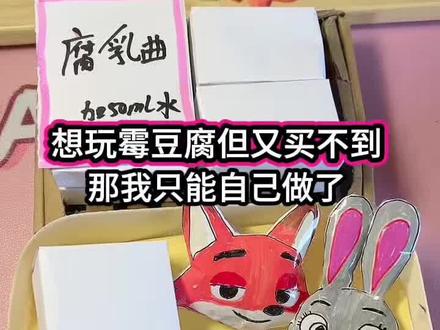 原来在家自制霉豆腐这么简单!手工霉豆腐!#霉豆腐 #手工#手工diy #亲子互动 #创意手工