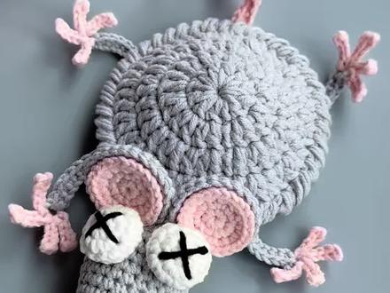 班味十足的老鼠干杯垫|新手视频教程~基础针法简单好勾。毛线@苏苏姐家官方旗舰店 四股49.06.11#爱生活爱编织 #勾针#勾针教程#钩织#勾针编织 图解@一可亦可