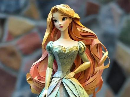 给好朋友折一个公主折纸这也太简单了#手工 #折纸教程