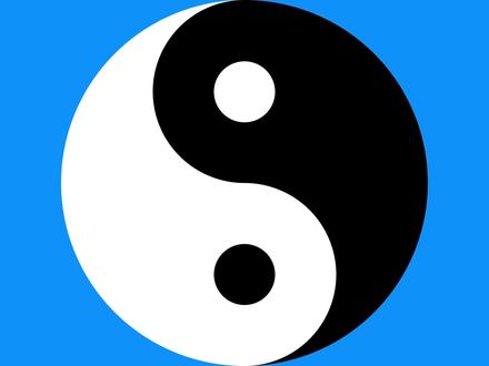 PS用参考线画阴阳鱼 #初学ps #ps基础