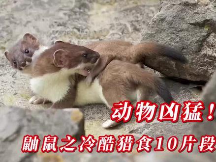 动物凶猛!鼬鼠之冷酷猎食10片段 #野生动物 #奇妙的动物 #动物 #神奇动物 #科普一下