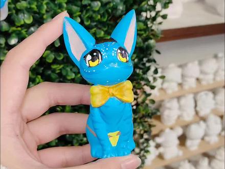 【爆改计划】吉吉猫爆改阿凡达 #石膏娃娃 #手工 #丙烯马克笔 #阿凡达 #吉吉猫