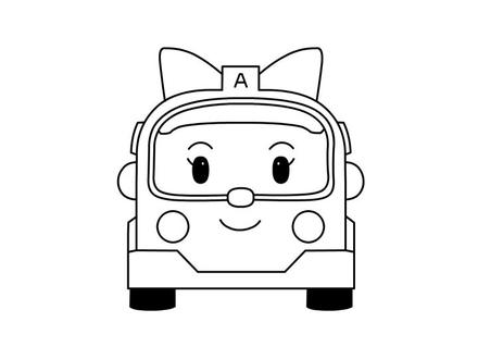 安巴救护车变形警车珀利救援队宝宝学画画儿童简笔画分解教程绘画