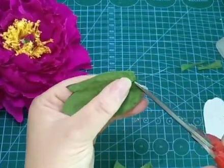 皱纹纸制作牡丹花(升级款)~ #手工花 #皱纹纸 #手工制作 #牡丹花