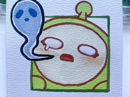 第36天啦!魂儿偷偷溜走,开启慵懒摸鱼模式! #简笔画#儿童画#蛋仔派对 #表情包 #真实生活分享计划