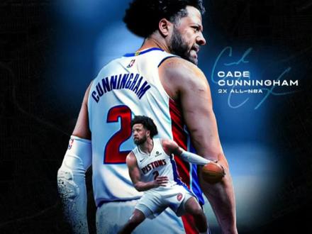 完全实至名归!坎宁安入选最佳一阵 #凯德坎宁安 #活塞 #NBA最佳阵容一阵 #CC坎宁安 #NBA新势力