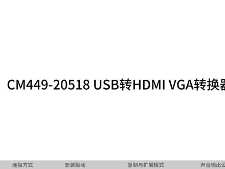 绿联USB外置显卡HDMI+VGA使用教程绿联20518型号cm449#绿联外置显卡 #绿联20518