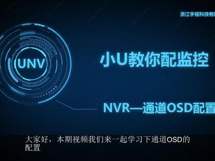 NVR——通道OSD配置#安防 #科技改变生活 #小知识 #配置 #录像机