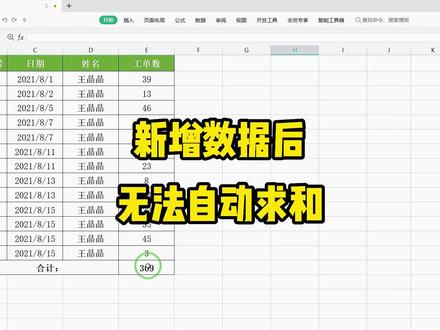 在表格后添加一空白行,为什么填写的数据无法自动进行计算呢