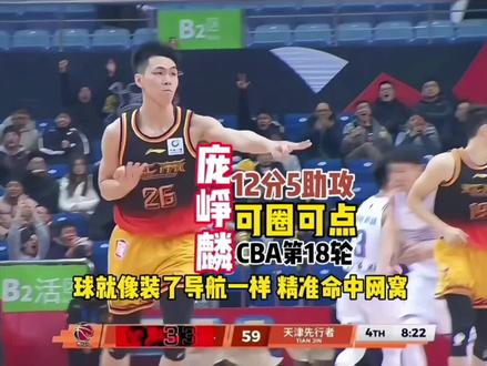#CBA 常规赛第18轮,#江苏肯帝亚男篮 对阵天津先行者二番战。#庞峥麟 全场9投4中,12分5助攻集锦。江苏肯帝亚完成双沙,收获本赛季第4胜,收获更换主场后的首胜。本场比赛贾尔斯24分,脏辫23分功不可没。江苏肯帝亚本场比赛一改颓势,配合默契,防守掩护积极,这是一场团队的胜利。最后,希望大家踊跃给老六投票#CBA全明星赛 ,助老六进入全明星首发。#篮球