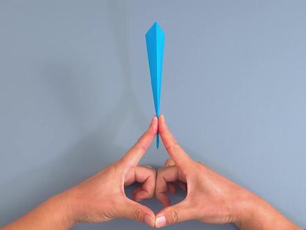 弹射起飞!教你做史上最简单的卷卷弹射飞镖 #折纸 #手工折纸