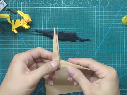 超还原的AK47折纸枪教程!简单易学!