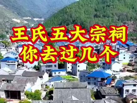 王氏五大祖祠,你去过几个#王氏家族#王氏宗祠