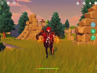 等级低但是丝毫不影响这个男人的帅,狼末真的是一把神器#原神 #迪卢克 #卢锅巴