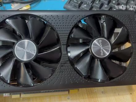 蓝宝石580风扇不转,意外不断! #显卡维修