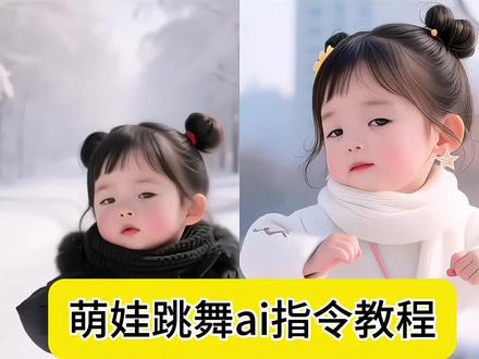 萌娃跳舞ai指令教程#萌娃 #萌娃搞笑日常 #跳舞使我快乐 #自主高能的孩子