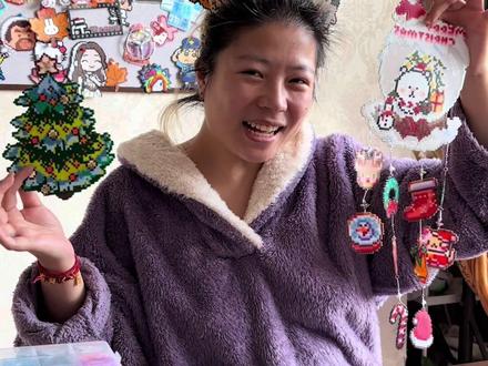 拼豆发光圣诞树!拼豆水晶球! 拼豆魔法之圣诞系列#手工diy #拼豆姐妹#拼豆#拼豆圣诞 #我染上了拼豆