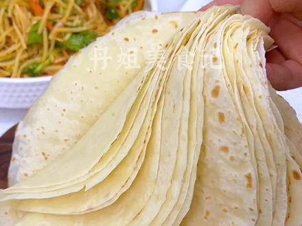 不发面不醒面简单又好吃~#卷饼 #单饼 #筋饼