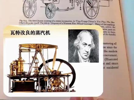 瓦特改良了明朝蒸汽机