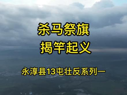 杀马祭旗,揭竿起义,永淳县13屯壮反事件