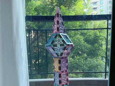 超详细的保姆级教程:东方明珠#磁力片玩具教程 #磁力片拼图大全教程 #磁力片玩法