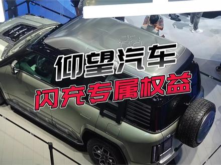 仰望汽车推出闪充专属权益:一人就可圆梦建站?