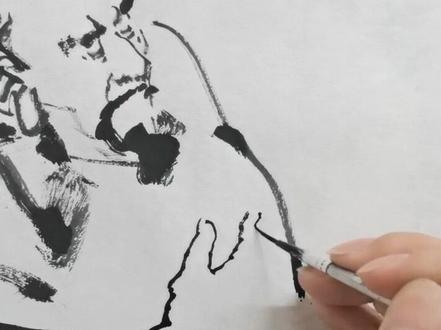 佩服酒中八仙,每位都才华横溢!棒棒哒#国画 #艺术