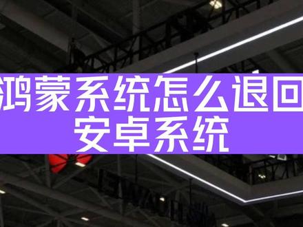 华为鸿蒙系统怎么退回安卓系统?#手机店日常 #数码科技 #玩机技巧