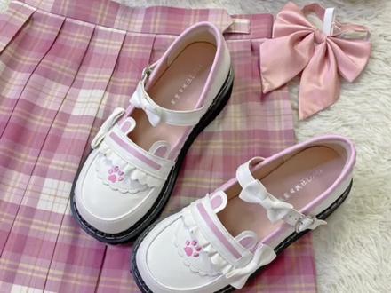 今天开箱的又是双坑少女都值得拥有的可爱小鞋子~#lolita #lo鞋 #jk制服