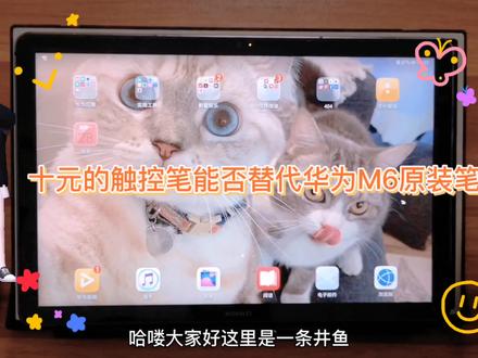 【使用体验】【安卓平板】十元的触控笔能不能代替华为M6原装笔?