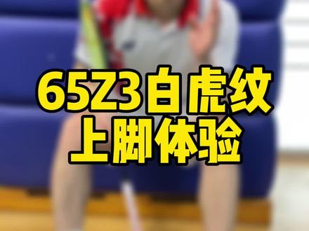 如麻?入啊! #羽毛球 #羽毛球鞋 #65Z3 #白虎纹