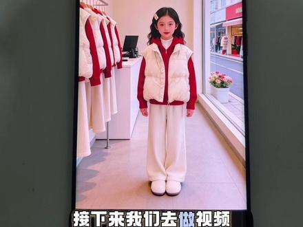 Ai童装带货!动作模仿,用ai图文视频带货#童装 #抖音ai #服装带货 #童装图文 #剪辑教程