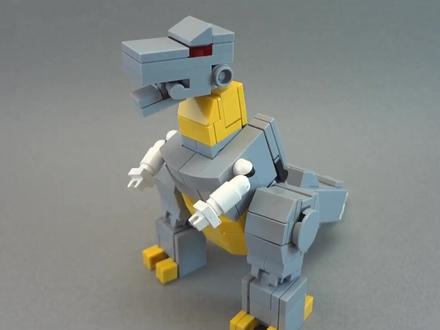 可以直接变形的乐高玩具 钢索恐龙#乐高积木 #乐高积木搭建 #变形金刚玩具