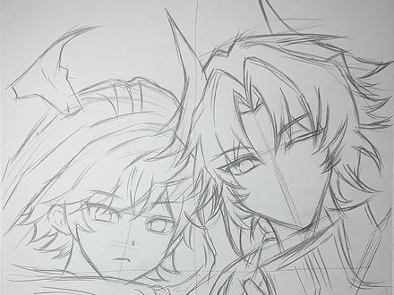 依旧十字起稿教你画一期逍零,画完然后我们一起来比个耶✌️! #日常瞎画 #绘画 #超自然行动组 #超自然行动组逍零 #同学一起超自然吗 @抖音小助手