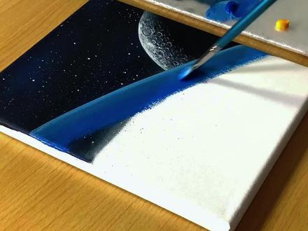 粉丝投稿:太空! #手绘 #画画 #美术生 #青年创作者成长计划