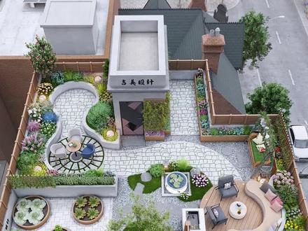 现代风格露台怎么设计,今天它来了#庭院设计 #花园设计 #花园 #花园生活 #庭院 #空中花园 #露台花园