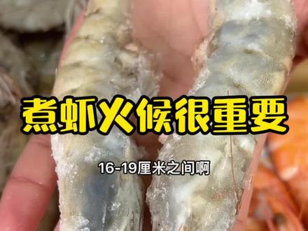 煮虾火候很重要,沸水煮三分钟即可,时间久水分流失就不好吃啦!#大虾 #海鲜原产地 #年味鲜到家