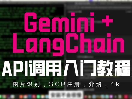 Gemini + LangChain API调用入门教程 #Gemini #人工智能 #ai #多模态