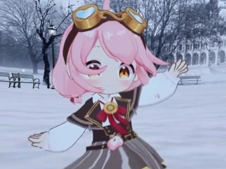 雪中跳舞的塔菲喵#vrchat #vrchat整活 #vrchat舞蹈 #永雏塔菲 #永雏塔菲跳舞