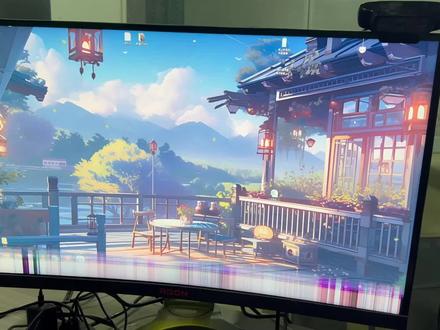 显示器受潮开机会花屏 怎们解决?#diy电脑 #电脑