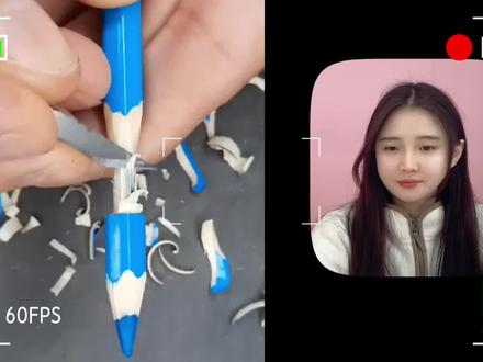 神奇刻铅笔挑战!彩色笔芯刻成超美“手链”,链条上还能刻数字? #挑战 #高能 #手工 #DIY