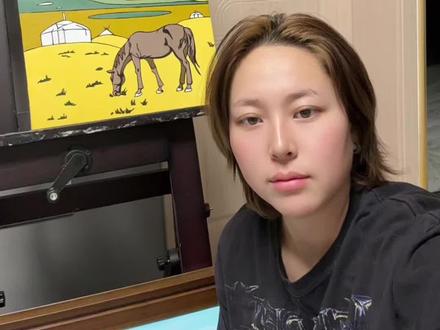 #装饰画 #蒙古元素数字画 我的第一个文创产品