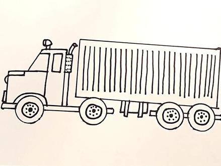 大货车来了#简笔画 #简笔画教程#儿童画
