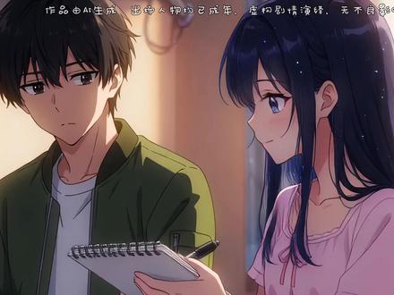 《晚夏初秋》第23集 邻家妹妹喊我爸爸求抱抱?#AI创作大赛 #AI创作浪潮计划 #二次元 #原创动画 #高甜来袭 #抖音ai创作大赛