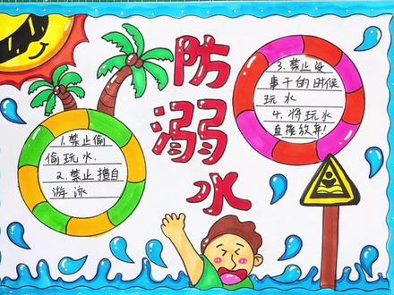 防溺水手抄报,学不会我吃奥利给!#创作灵感 #防溺水 #防溺水手抄报#手抄报 #小学生手抄报 #手抄报模板 @DOU+小助手 @抖音小助手 @DOU+上热门